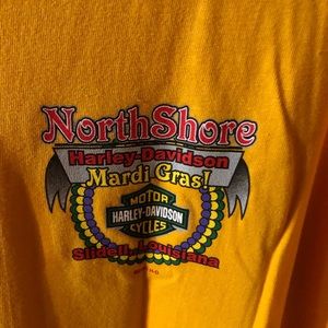 Harley Davidson Men’s T-shirt Slidell Louisiana Mardi Gras - Rare - XXL